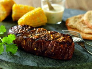 Steaks with Spicy Orange Sauce[1]